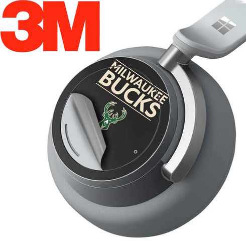 NBA Milwaukee Bucks Standard - Black Surface Headphones Skin
